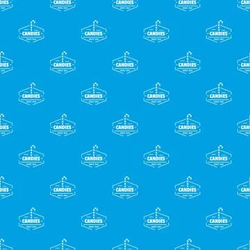 Candies pattern seamless blue Stock Illustration