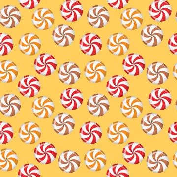 Candies seamless background Stock Illustration