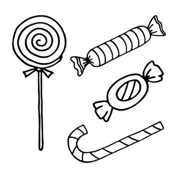 Candies set Stock Illustration