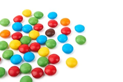 Candies on white Stock Photos