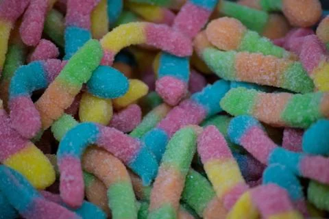 Candies Worms Stock Photos