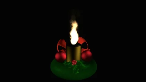 Candle for Advent Stock Footage 81806059