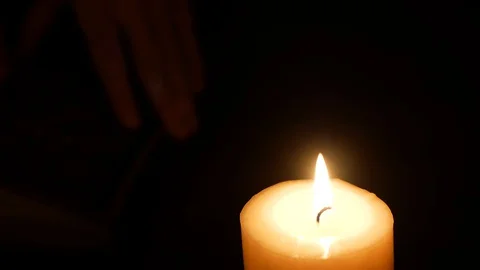 Candle And Book 5 Stock Footage 128566467