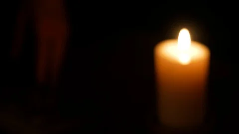 Candle And Book 9 Video stock 128566554