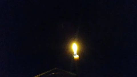 Candle and night landscape Stock Footage 290339499