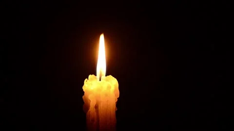 Candle and wind Stock Footage 45616560
