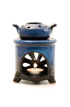 Candle for aromatherapy Stock Photos