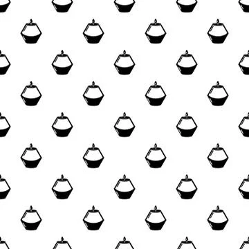 Candle aromatic icon, simple black style イラスト素材