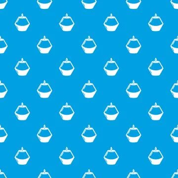 Candle aromatic pattern vector seamless blue イラスト素材