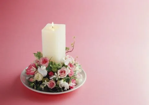 Candle Arrangement Fotos Stock