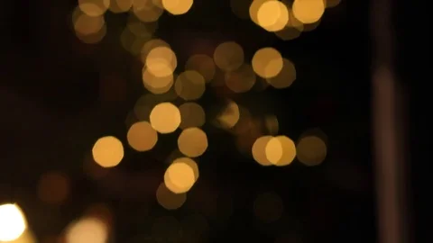 The candle on the background of the Christmas tree. Stock Footage 70073707
