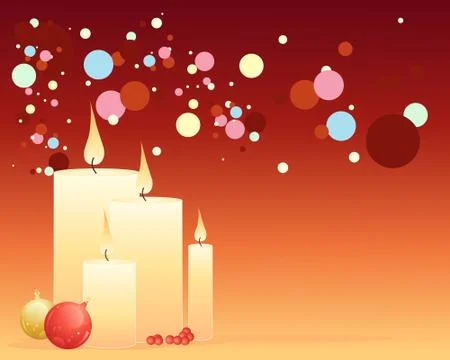 Candle background Stock Illustration