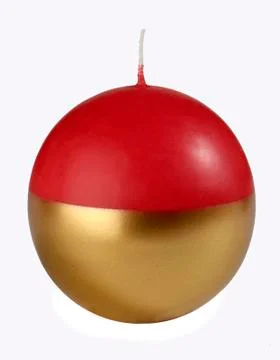 Candle ball red Stock Photos