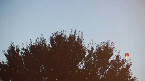 Candle balloon Stock-Footage 96469855