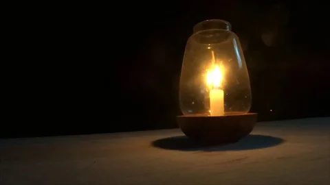 Candle on the beach GOA Video stock 91547455