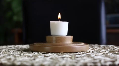 Candle being blow out Stock Footage 62943534