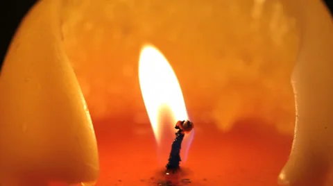 Candle being extinguished Stock Footage 32256974