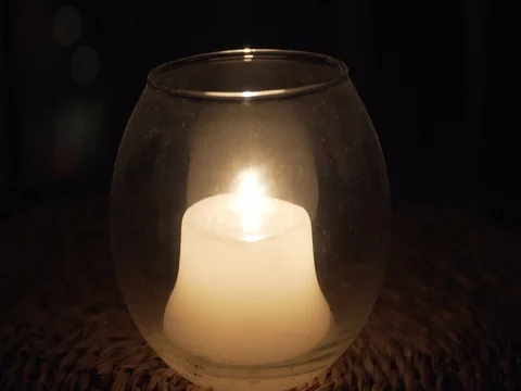 A candle is being lighten up and down Stock Footage 80341357