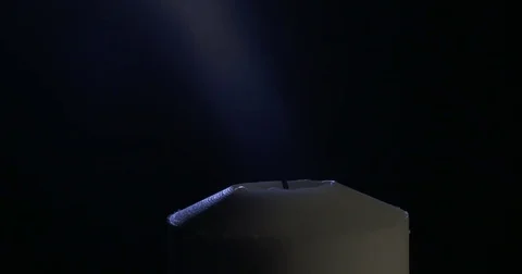 Candle being lit using a match Stock Footage 74350034