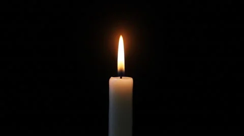 Candle On Black Background 1 Stock-Footage 43844068
