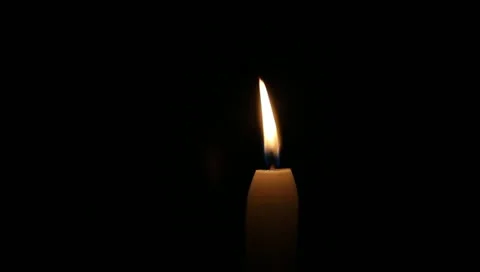 Candle with black background Stock Footage 11062958