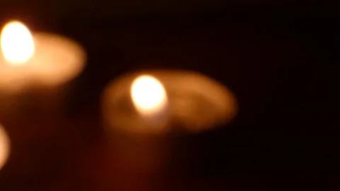 Candle on a black background.... Stock Footage 105032467