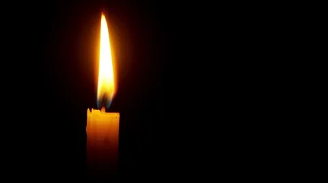 Candle on black closeup Stock-Footage 8961766