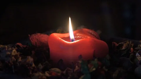 Candle Blowing, Close up, 1080p Stock Footage 101865066