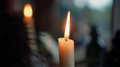 Candle blowing out Stock Footage 78223190