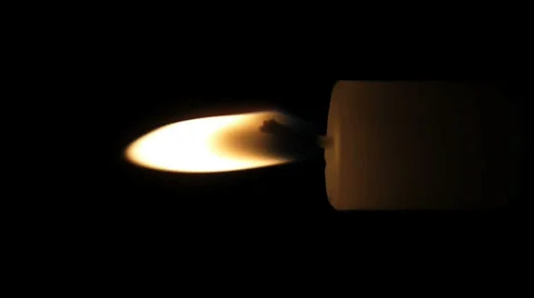 Candle Blown Out Stock Footage 34287617