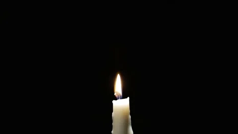 Candle blown out. Stock Footage 69832894