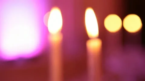 Candle blur Stock Footage 20497550