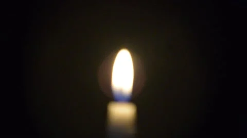 Candle from Blur to Sharp Stock Footage 153213072