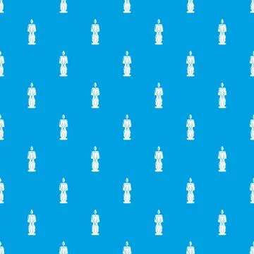 Candle bright pattern seamless blue イラスト素材