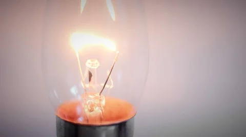 Candle Bulb Turns on Video stock 8688063