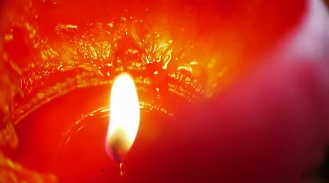 Candle - Burning and Surrounded - Variant 1 Stock Footage 905142