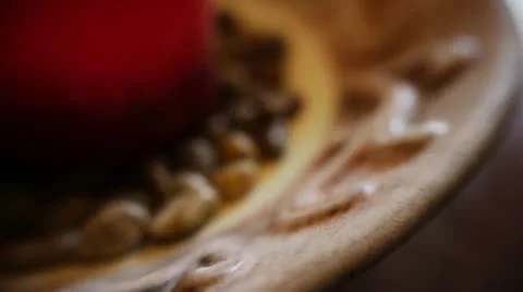 Candle - Burning and Surrounded - Variant 2 Stock Footage 10559439