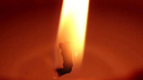 Candle burning calm macro Stock Footage 36426685