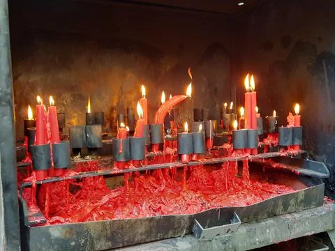 Candle Burning as Custom Stock Photos