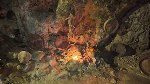 Candle burning in the dark in slow motion Видео 297563716