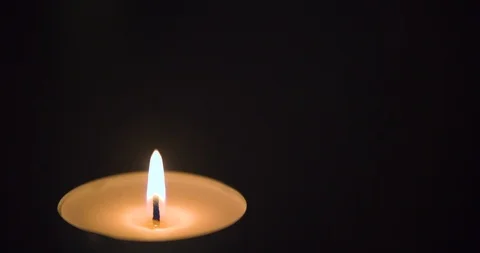 A Candle Burning in the Darkness Stock Footage 101362234