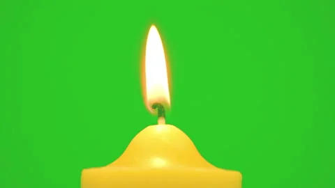 Candle burning on fire flame slow motion on green screen background 스톡 동영상 227917217