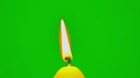 Candle burning on fire flame slow motion on green screen background Vídeos de archivo 227921440