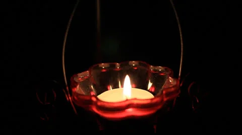Candle burning Stock Footage 24868570