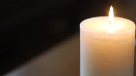 Candle Burning Stock Footage 46053139