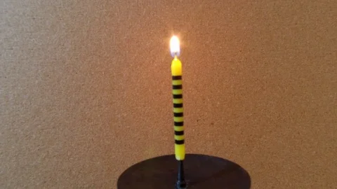 The candle is burning Stock Footage 105233317