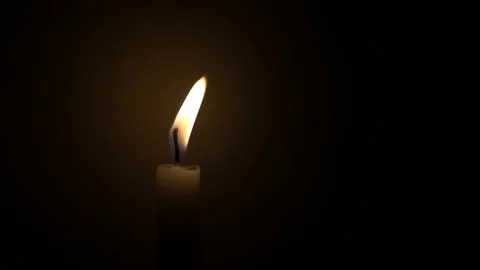 Candle burning Stock Footage