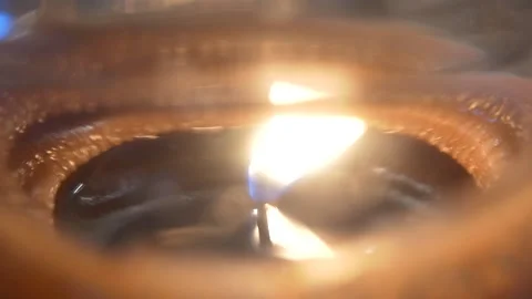 Candle Burning Stock Footage 219347100