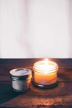 Candle   burning Stock Photos