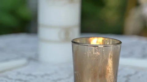 Candle burning in slow motion close 스톡 동영상 114369309